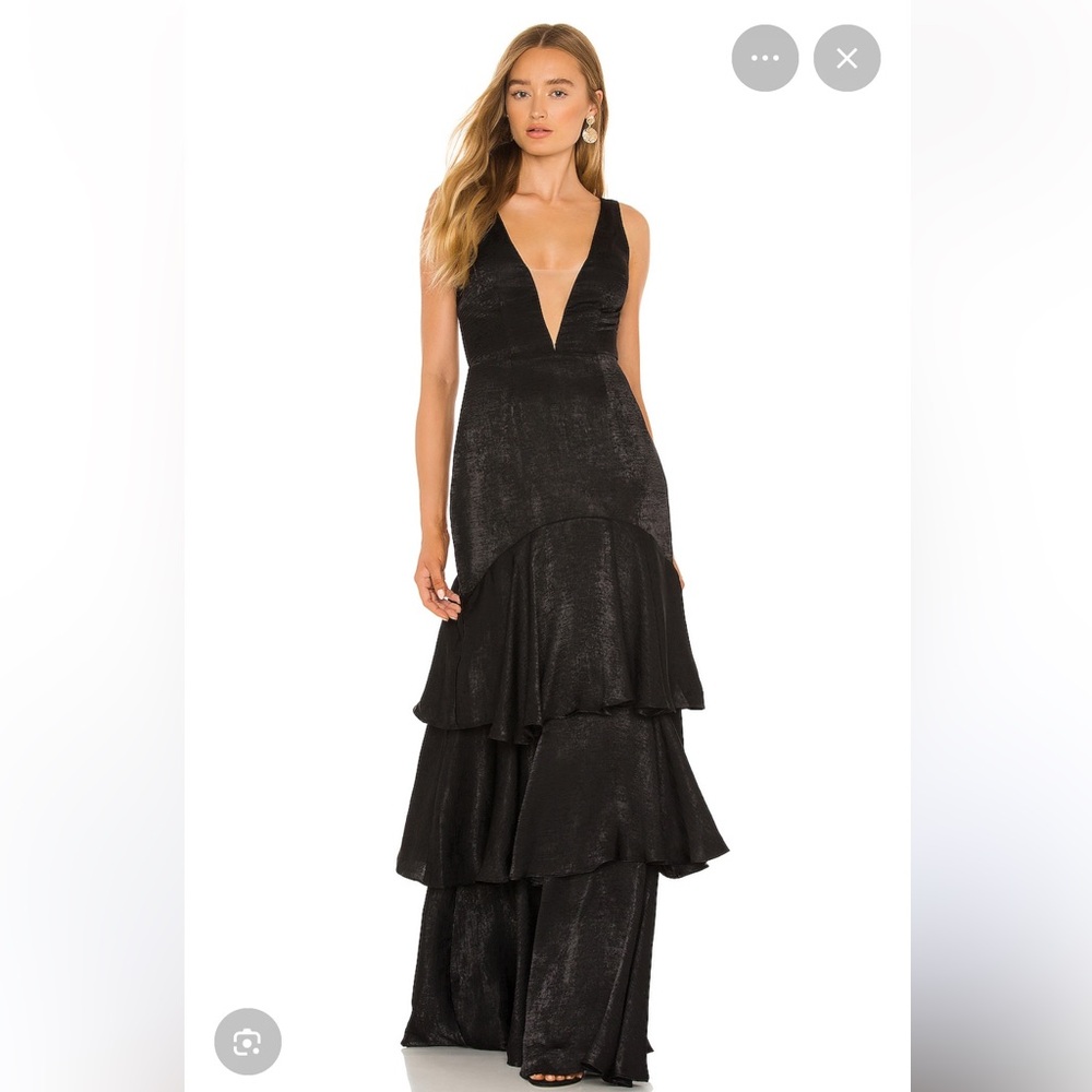 Katie May Old Money Tiered Skirt Gown Dress